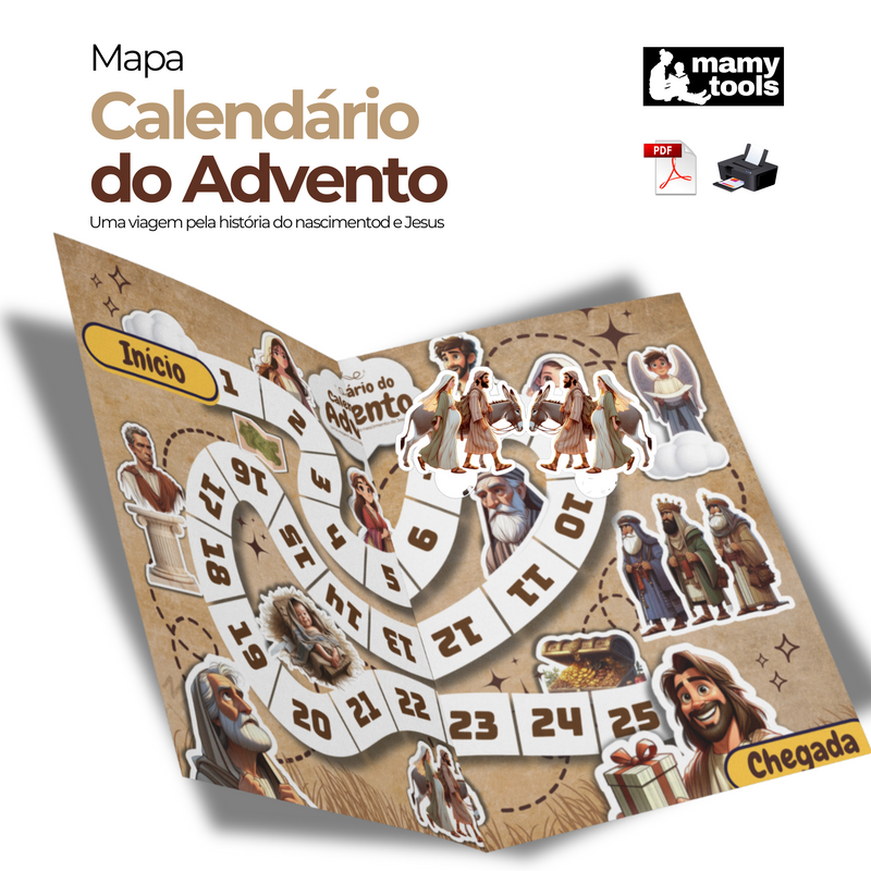 Mapa do Calendário do Advento