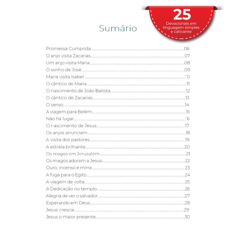 Devocional Infantil Calendário do Advento | E-book para devocional familiar sobre a verdadeira história do Natal